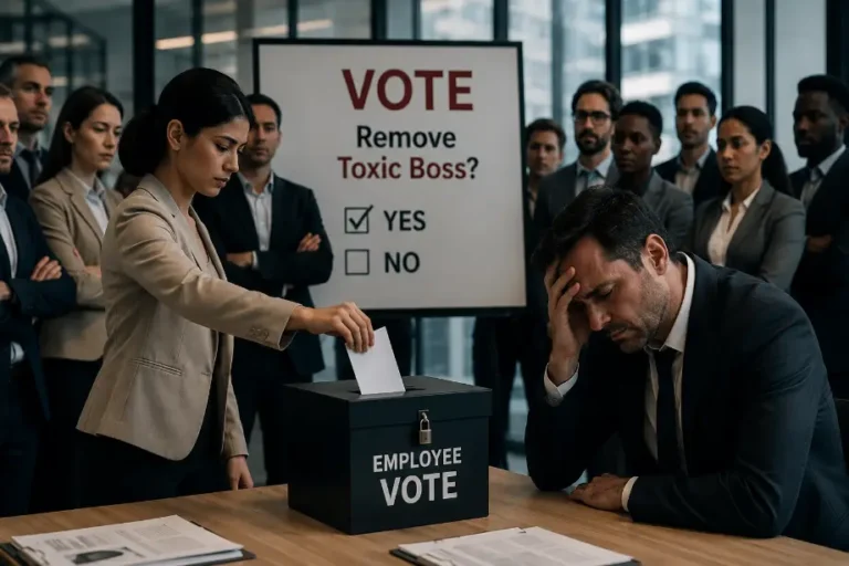 What If Employees Could Vote to Remove a Toxic Boss?