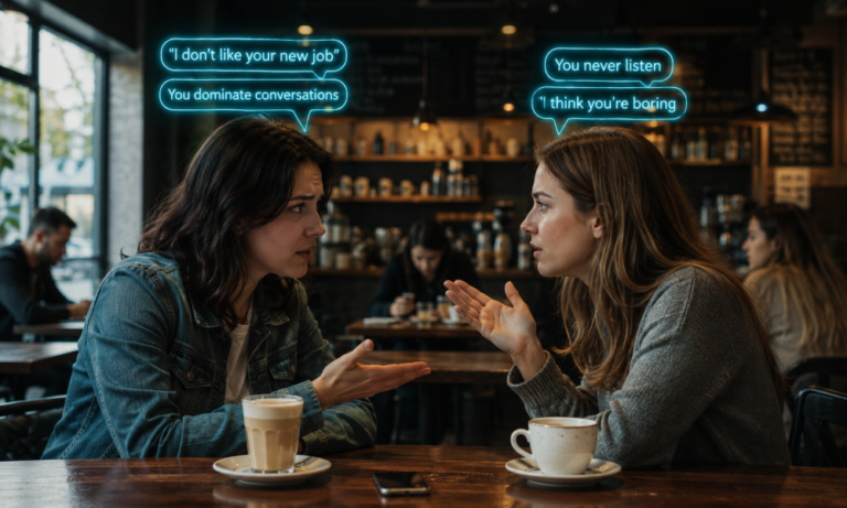 What If Every Lie Between Friends Appeared Above Their Heads?